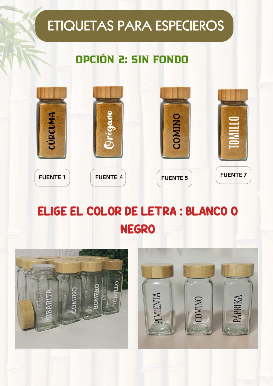 Promo Acacia (12 Especieros Acacia + Base Giratoria Acacia)