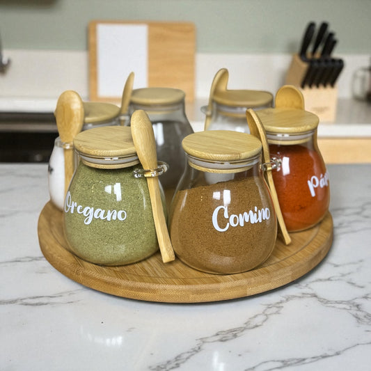 Promo Mini Kai ( 6 frascos Kai de 350 ml + 1 Base Giratoria de Bambú Revolve )