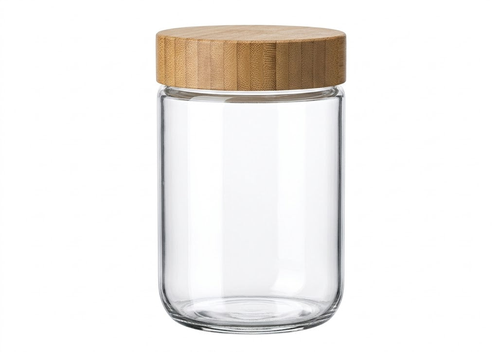 Frasco de Vidrio c/ tapa de Bambú Freez