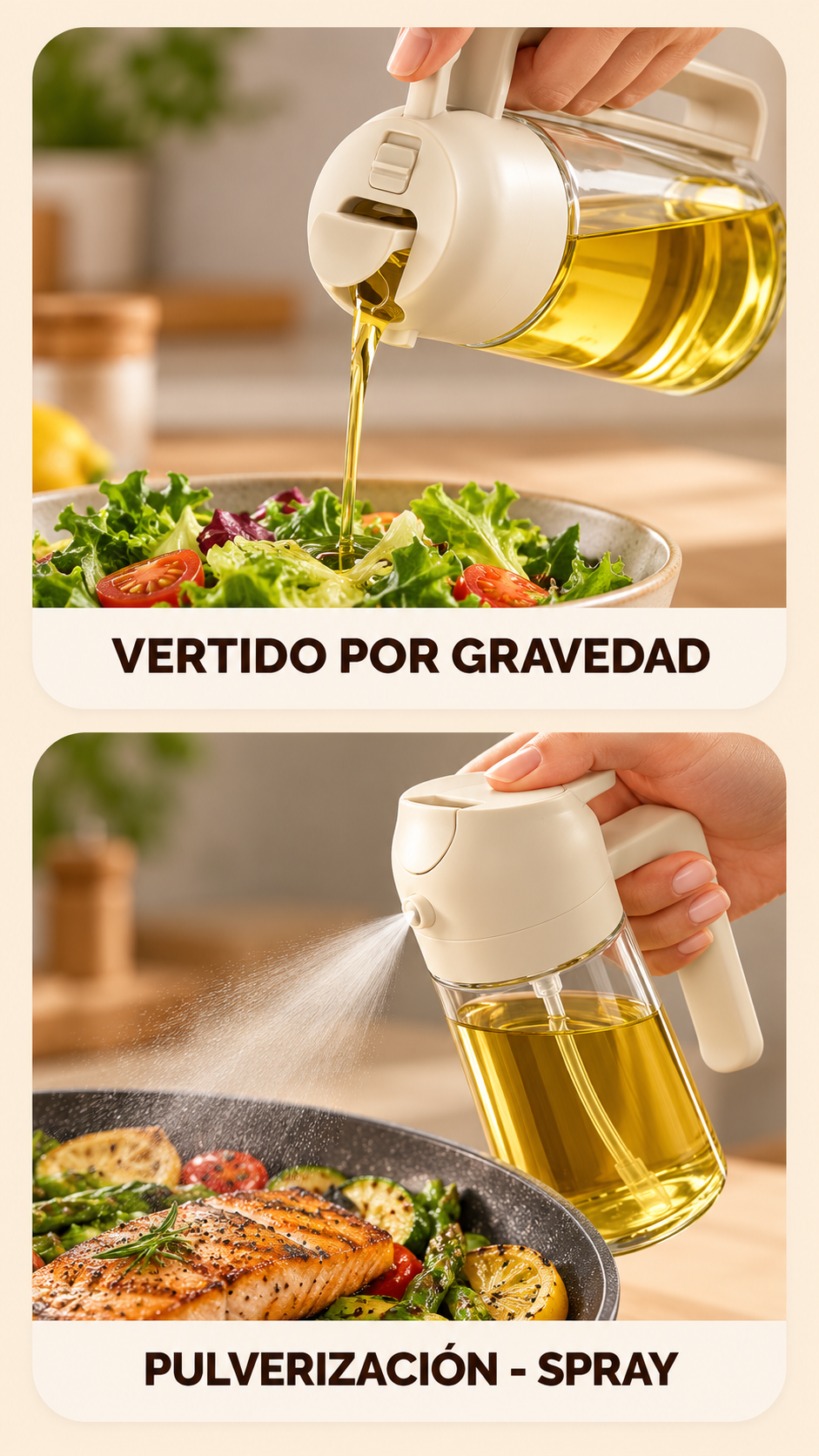 Dual Spray – Aceitera 2 en 1 | 470 ml