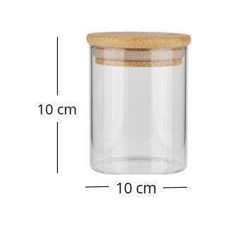 Frasco de Vidrio c/ tapa de Bambú Take de 600 ml