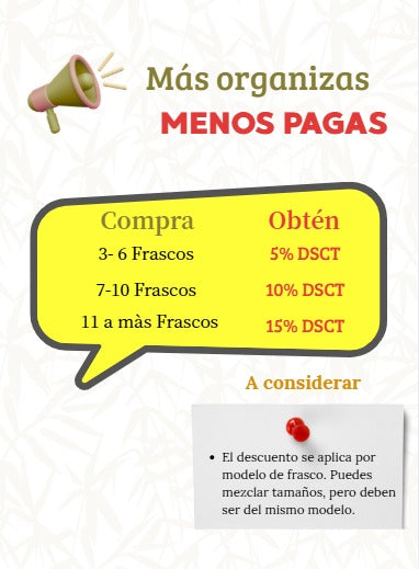 Frasco de Vidrio Woil de 500 ml